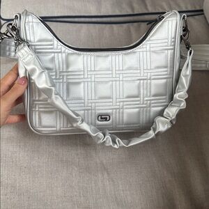 Lug Silver Quilted Bag